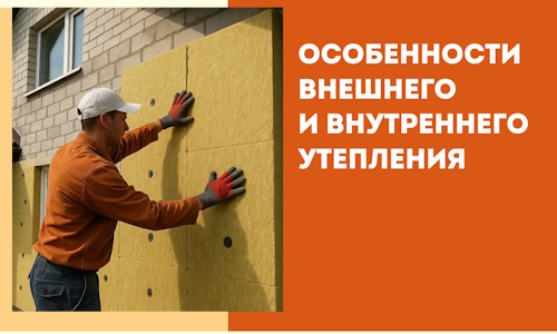 Какие особенности внешнего и внутреннего утепления в Донецке