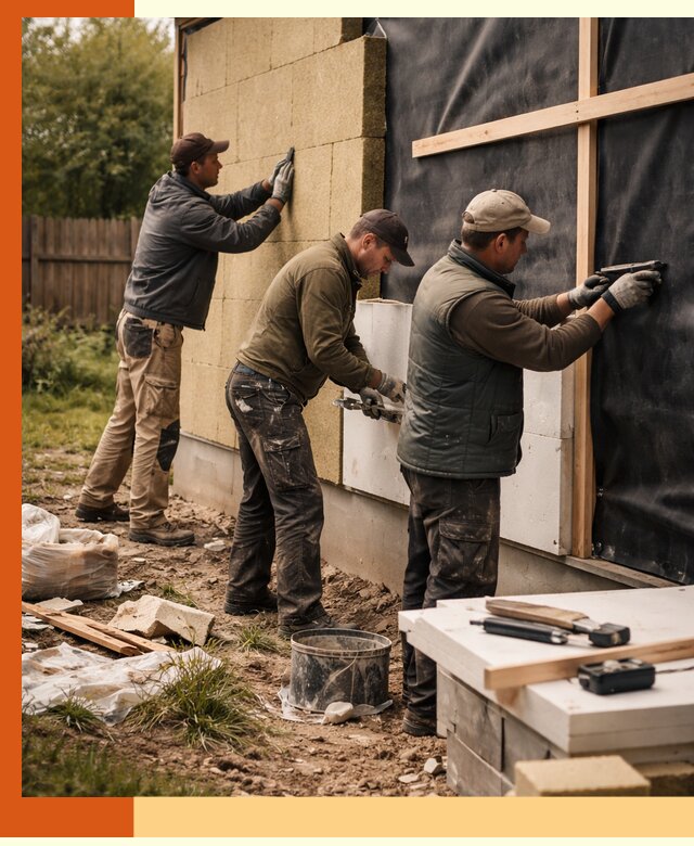 Утепление дачного дома под ключ в Донецке