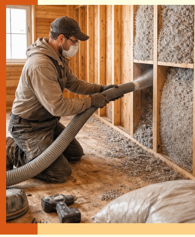 Утепление дачного дома эковатой в Донецке — быстро и надёжно