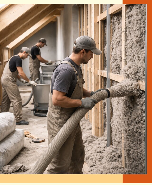 Утепление таунхауса эковатой в Донецке от 2409 руб./м² — монтаж и задувка | ТепломастерДнк