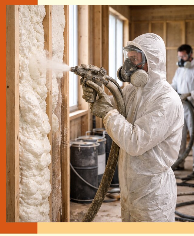 Утепление каркасного дома пенополиуретаном в Донецке