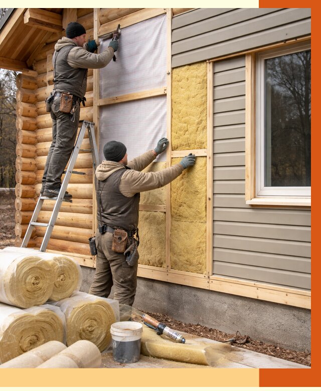 Утепление деревянного дома в Донецке от 6788 руб./м2 — заказать работы | ТепломастерДнк