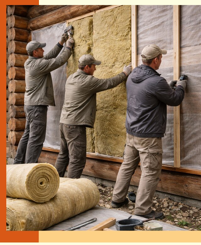 Утепление деревянного дома в Донецке эффективными технологиями