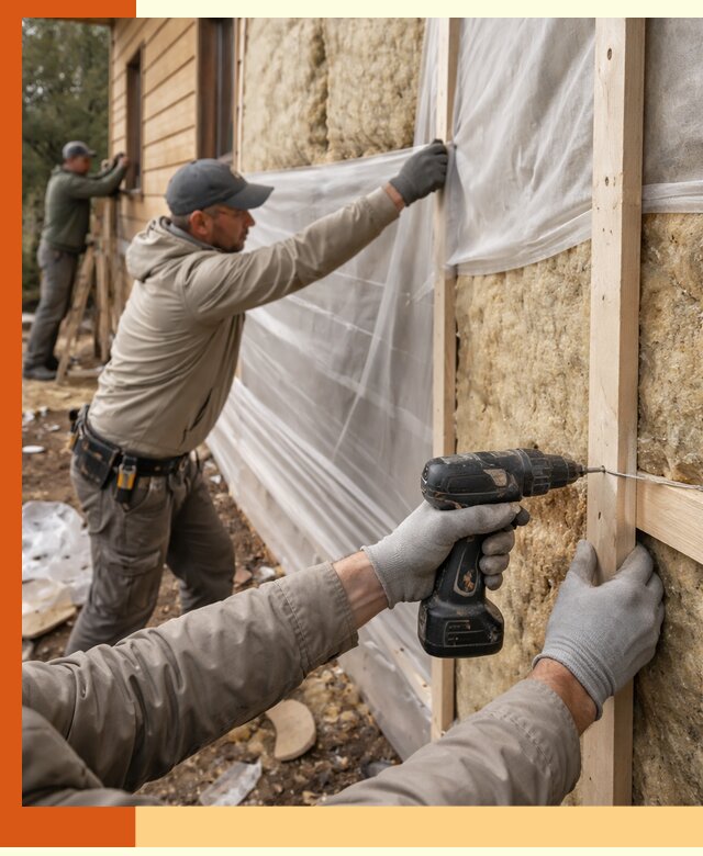 Утепление дома из бруса в Донецке качественно и долговечно
