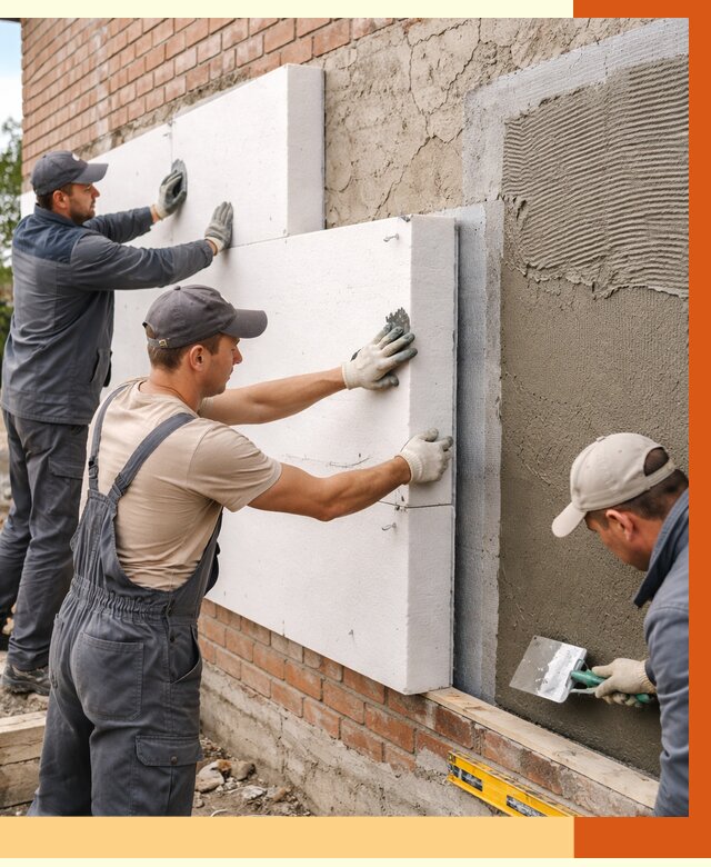 Утепление кирпичного дома в Донецке от 4598 руб. под ключ | ТепломастерДнк