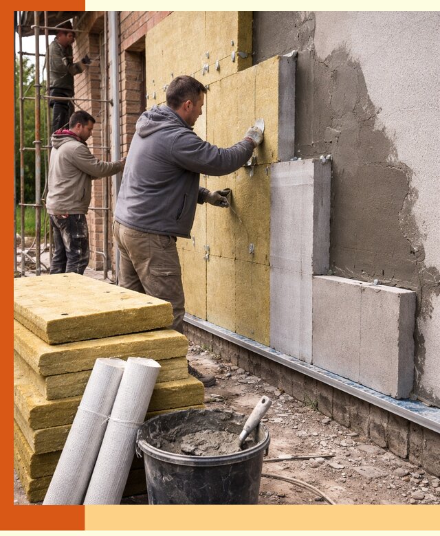 Утепление кирпичного дома под ключ в Донецке