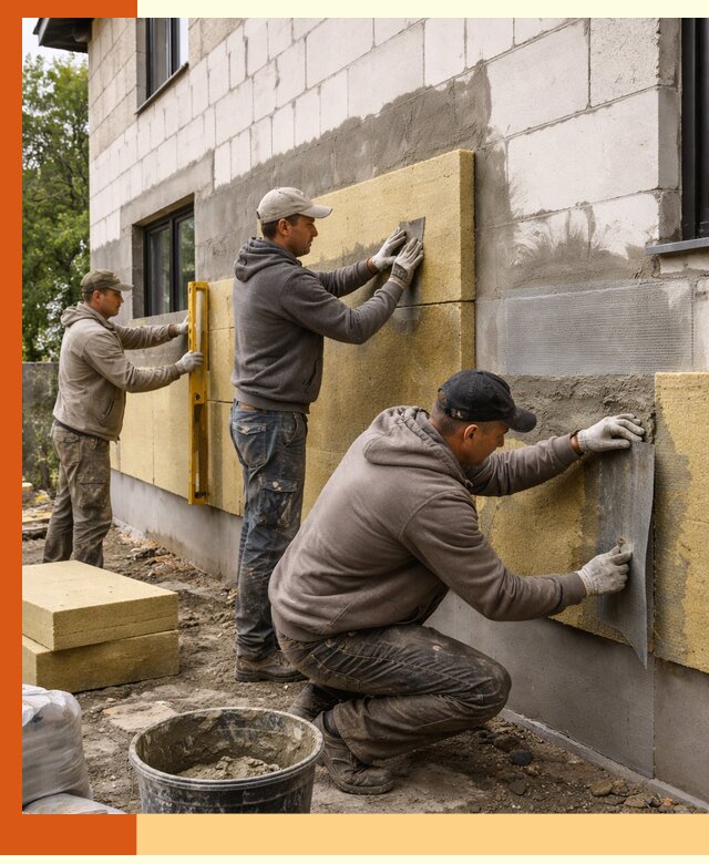 Утепление дома из газобетона в Донецке качественно и долговечно