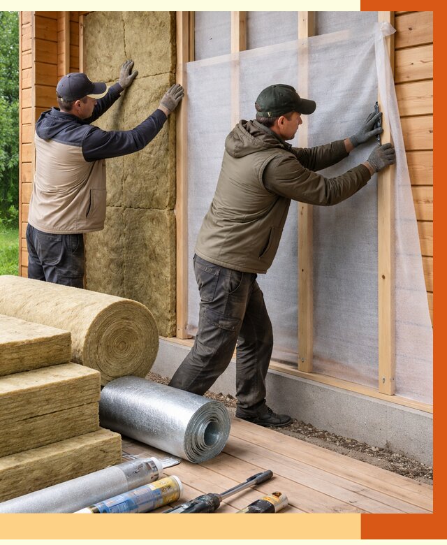 Утепление дома из двойного бруса в Донецке от 5255 руб./м² — ТепломастерДнк под ключ