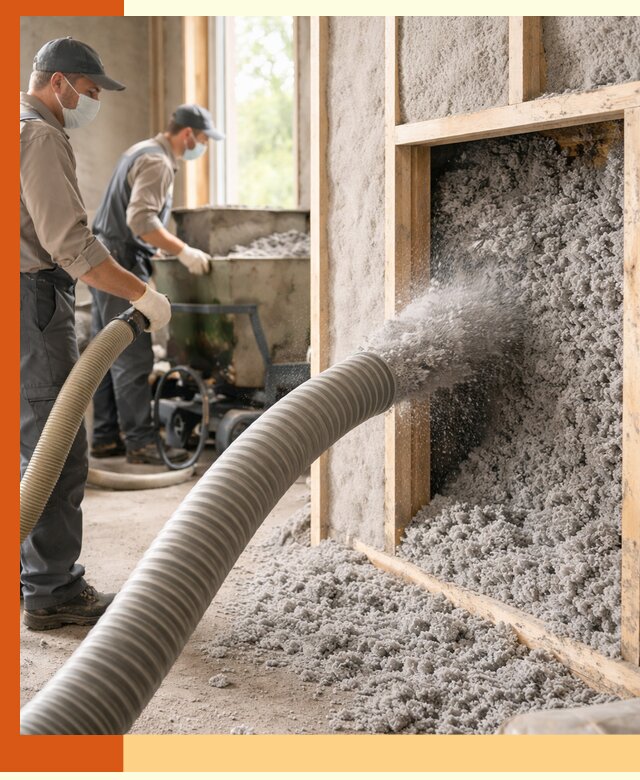 Утепление коттеджа эковатой в Донецке с гарантией качества