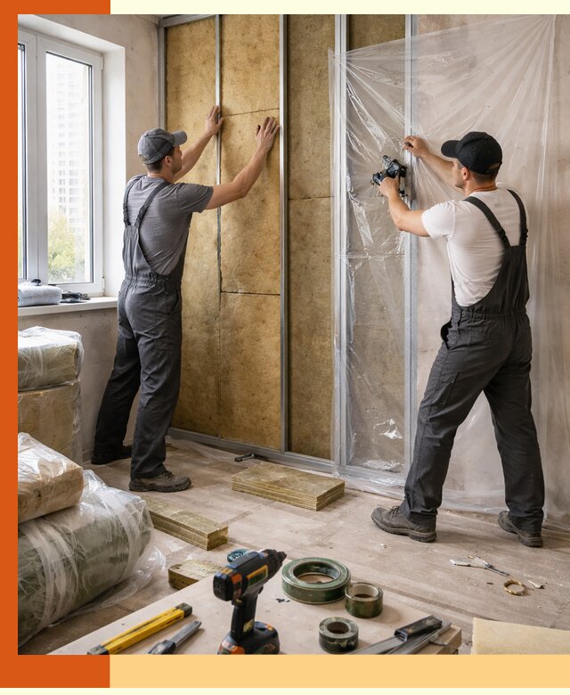 Утепление квартиры изнутри профессионально в Донецке