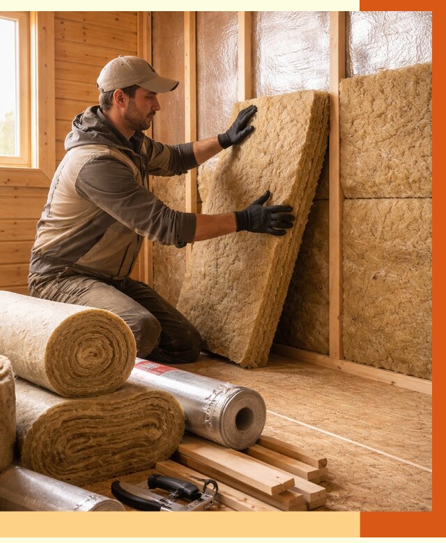 Утепление бани в Донецке под ключ от 4927 руб./м2 — утеплить потолок, пол и стены | ТепломастерДнк