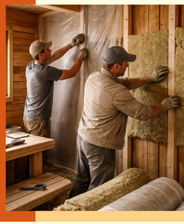 Утепление бани изнутри в Донецке качественно и недорого