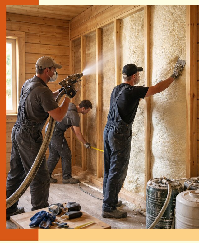 Утепление бани пенополиуретаном (ППУ) в Донецке