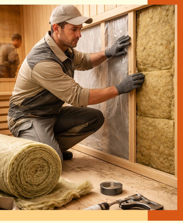 Утепление сауны изнутри в Донецке от 7116 руб. за м2 | ППУ, под ключ — ТепломастерДнк