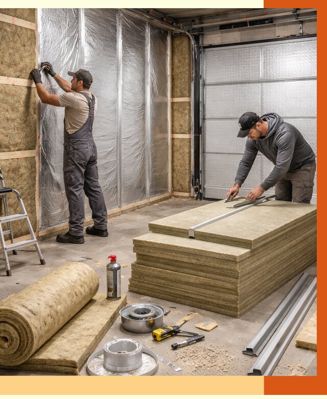 Утепление гаража в Донецке от 4927 руб/м2 — комплексное утепление ворот и стен | ТепломастерДнк