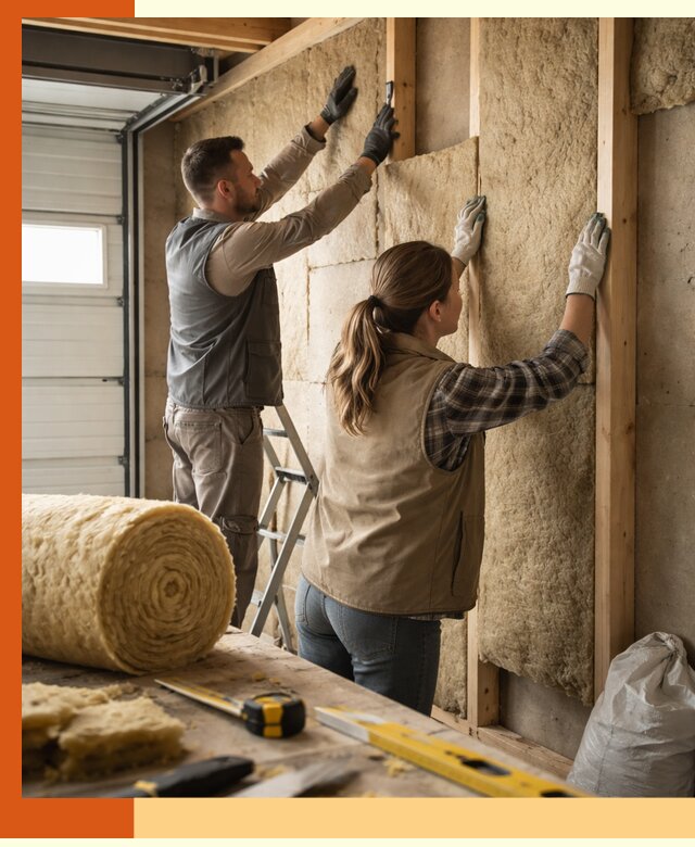 Утепление гаража изнутри в Донецке: быстро и надежно