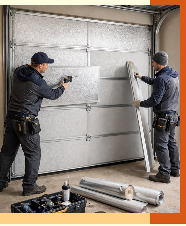 Утепление гаражных ворот в Донецке от 8594 руб/м2 — надежно и быстро | ТепломастерДнк