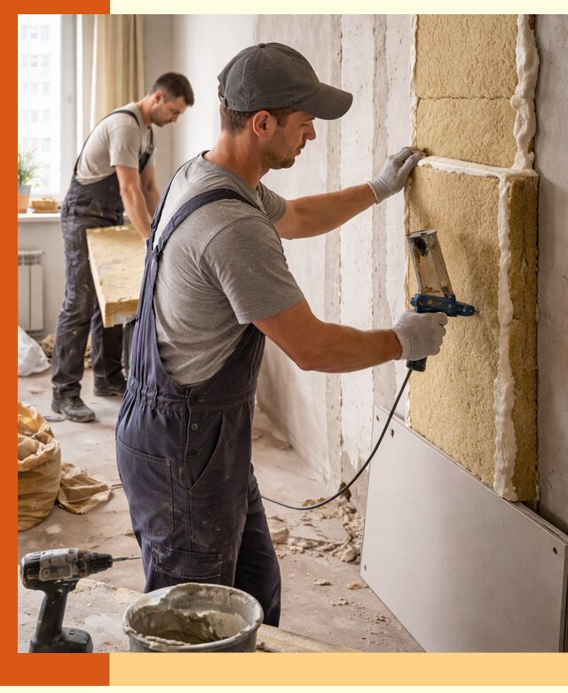 Утепление стен изнутри в Донецке — качественно и эффективно