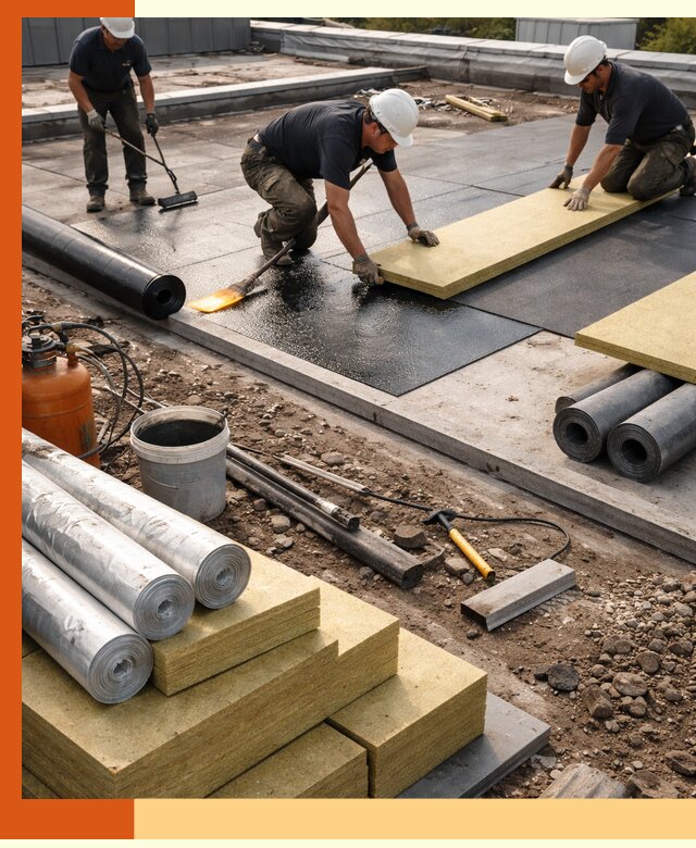 Утепление плоской крыши в Донецке — надежная теплоизоляция и герметизация