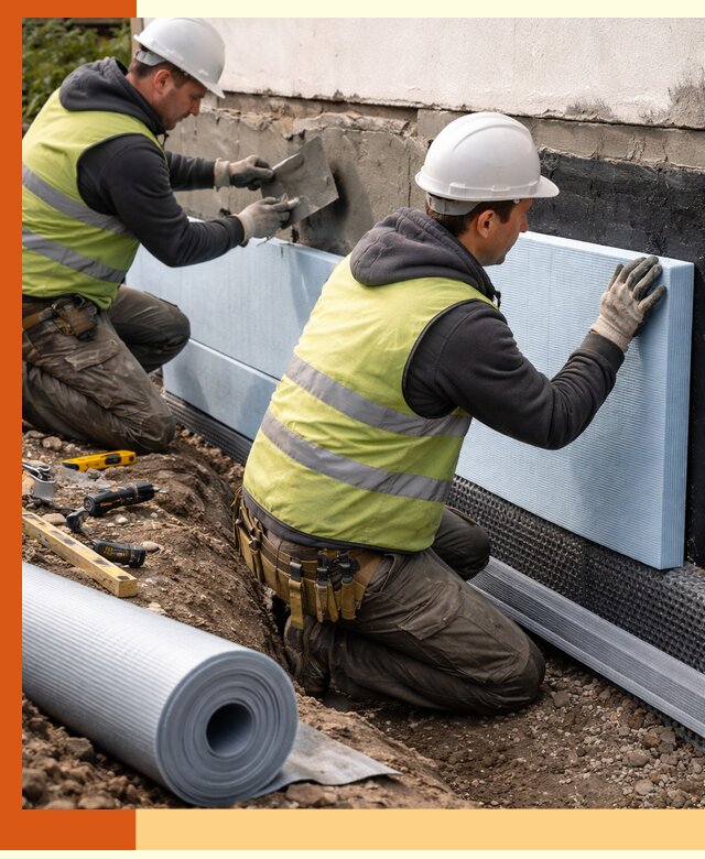 Утепление фундамента снаружи в Донецке — профессиональная теплоизоляция