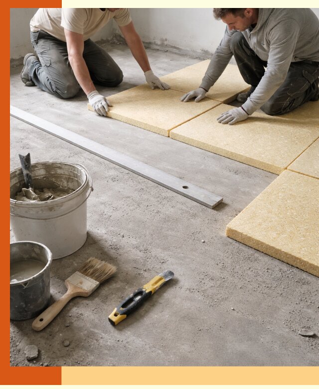 Утепление бетонного пола в Донецке профессионально и недорого