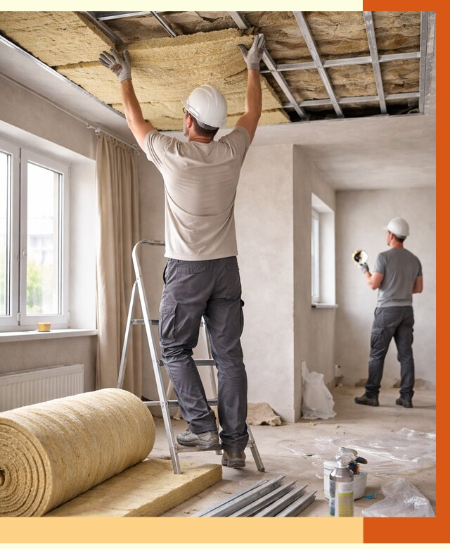 Утепление потолка в частном доме в Донецке от 1040 руб./м² — работы под ключ | ТепломастерДнк