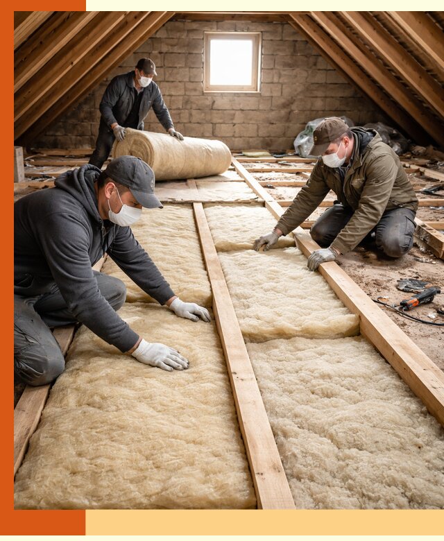Утепление чердака в Донецке — профессиональная теплоизоляция кровли