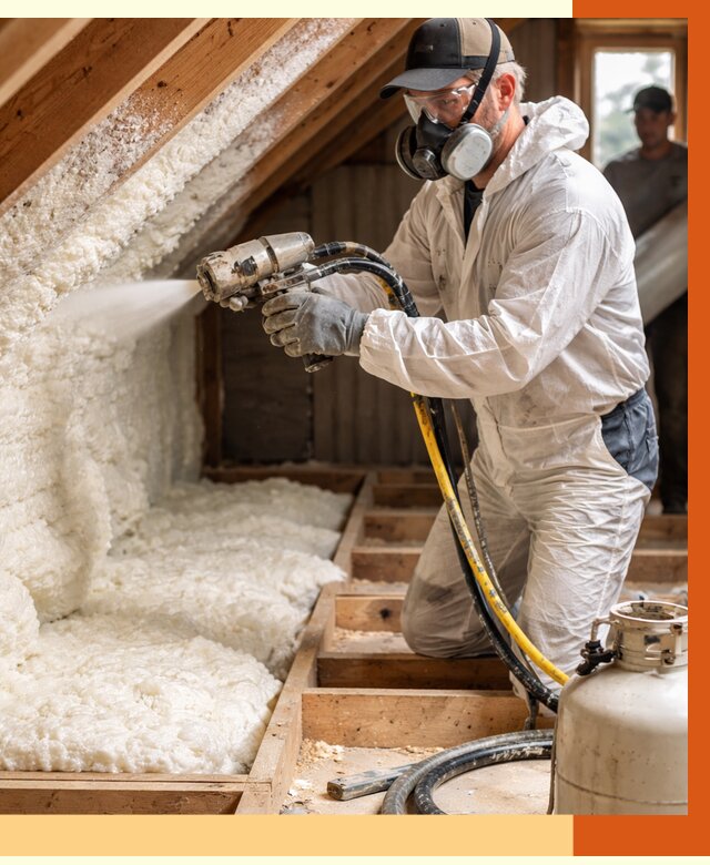 Утепление чердака ППУ в Донецке от 9437 руб./м2 — услуга под ключ | ТепломастерДнк