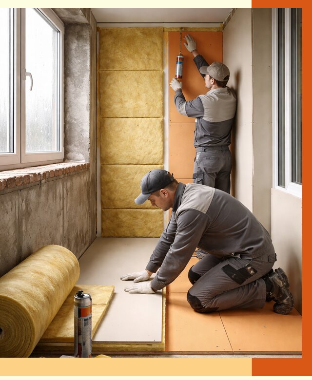 Утепление лоджии под ключ в Донецке от 7116 руб/м2 — комплексное решение | ТепломастерДнк