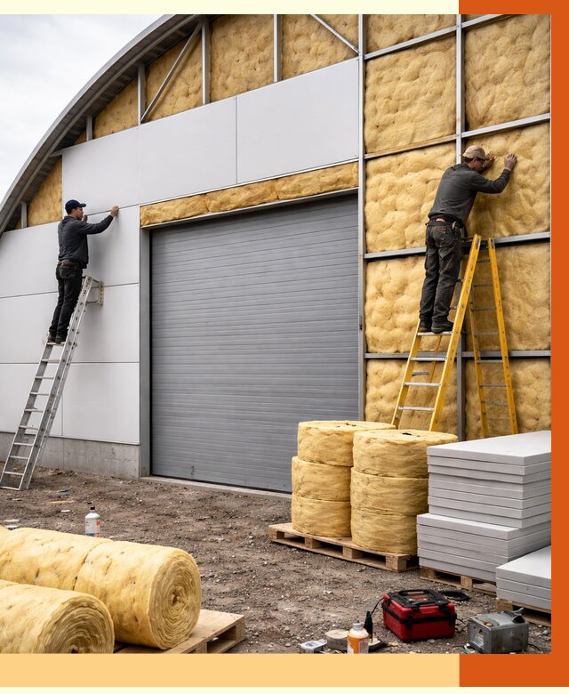 Утепление ангара пенополиуретаном в Донецке от 7883 руб./м² — комплекс от ТепломастерДнк