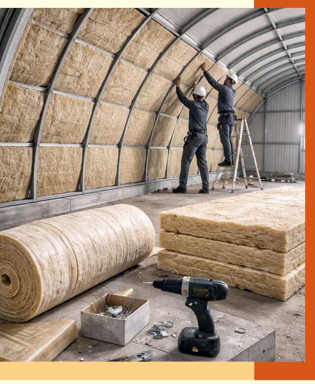 Утепление арочного ангара в Донецке от 3503 руб./м2 под ключ | ТепломастерДнк