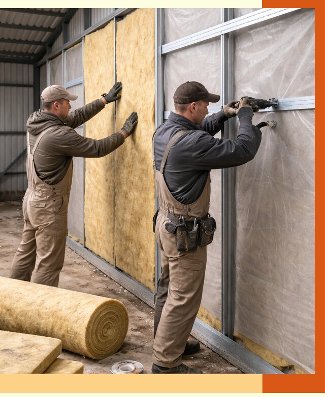 Утепление металлического ангара в Донецке от 5200 руб/м2 — услуги под ключ | ТепломастерДнк