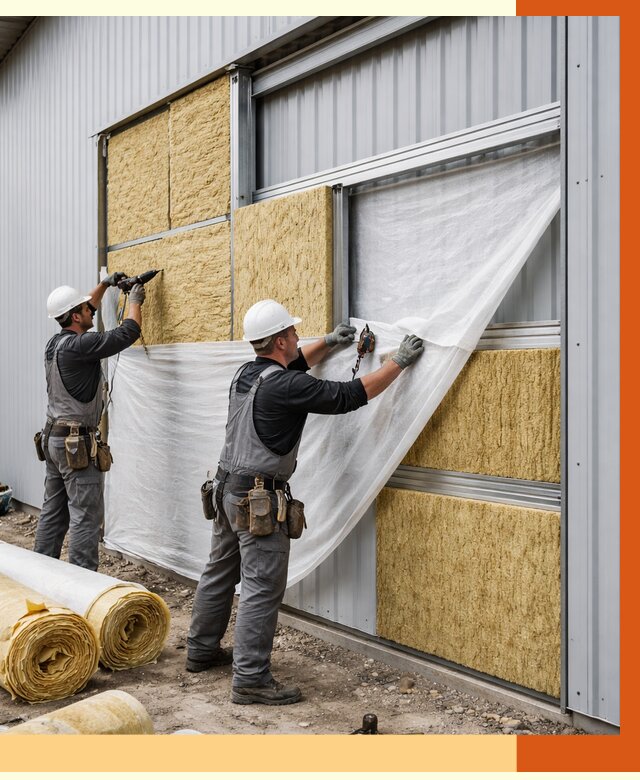 Утепление металлического склада в Донецке от 4927 руб/м2 — комплексное утепление под ключ | ТепломастерДнк