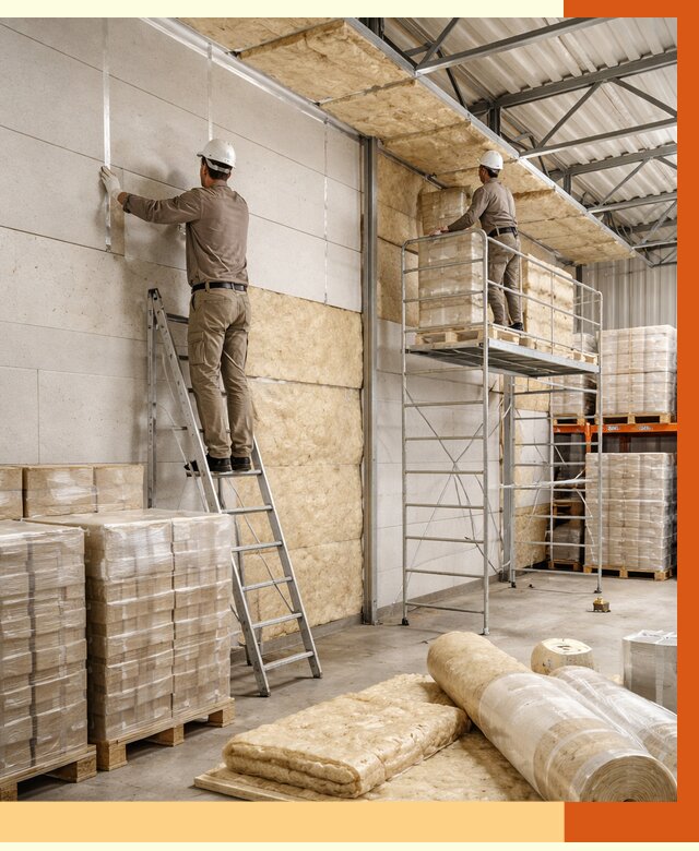 Утепление склада готовой продукции в Донецке от 2135 руб./м2 — комплексно | ТепломастерДнк