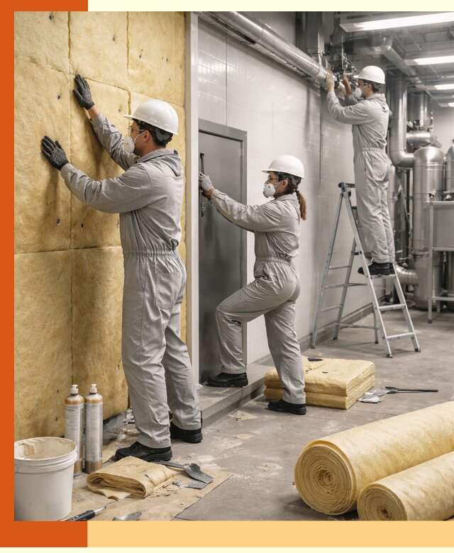 Утепление пищевого цеха под ключ в Донецке