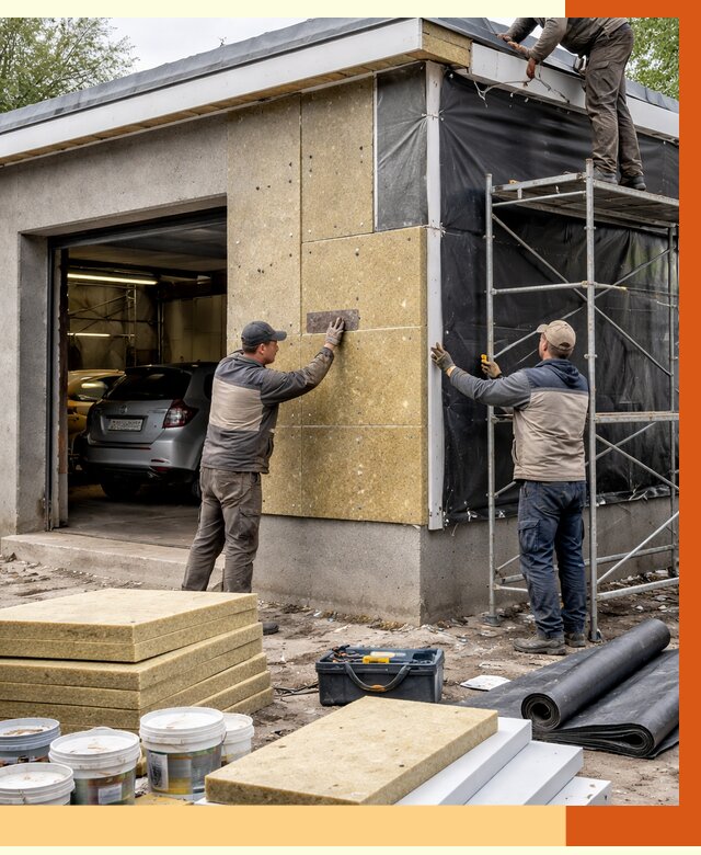 Утепление автосервиса в Донецке ппу, пеноизоляция, от 15875 руб/м2 — ТепломастерДнк