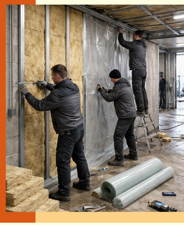 Профессиональное утепление автомойки в Донецке для любого типа помещений