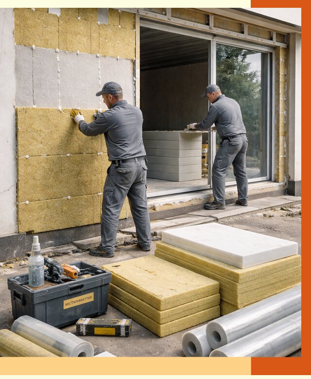 Утепление торгового павильона в Донецке от 15875 руб./м² под ключ | ТепломастерДнк