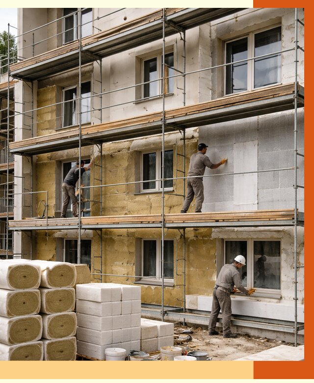 Утепление гостиницы в Донецке от 7883 руб./м2 — комплексно, ППУ, под ключ | ТепломастерДнк