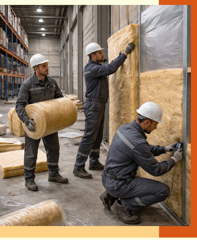 Утепление логистического центра в Донецке от 4927 руб/м² под ключ | ТепломастерДнк