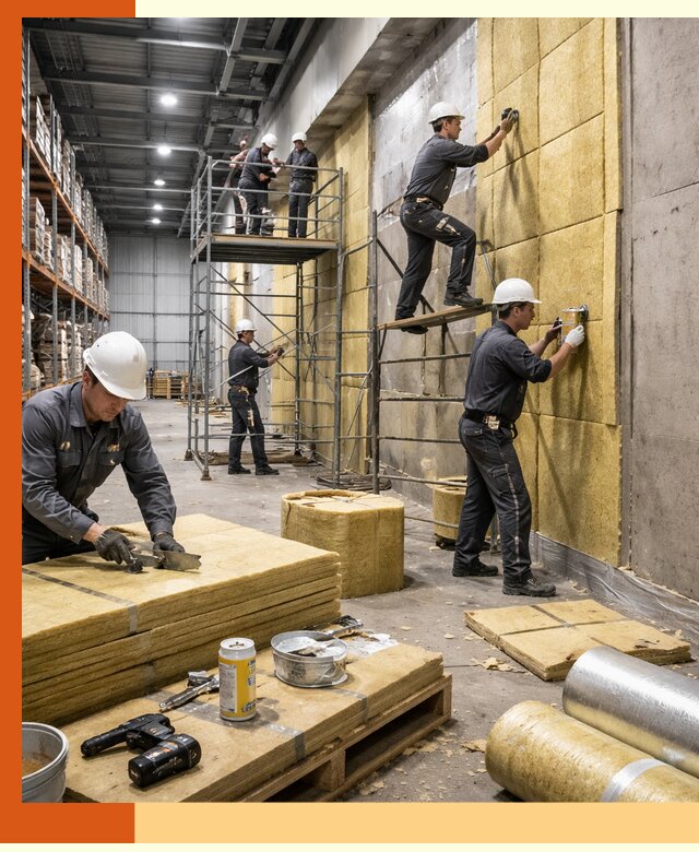 Утепление логистического центра в Донецке качественно и экономично