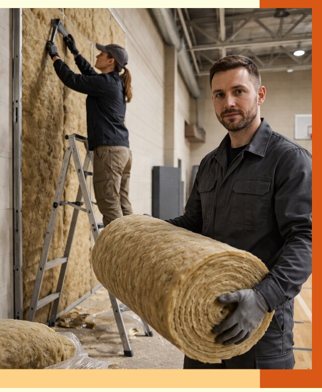 Утепление спортзала в Донецке от 8211 руб/м2 — комплексное утепление под ключ | ТепломастерДнк