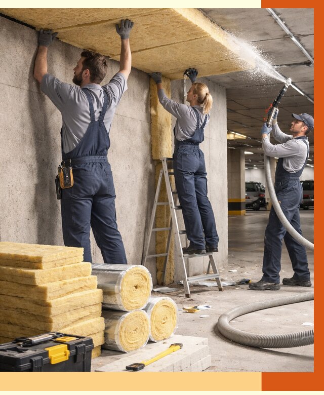 Утепление паркинга в Донецке от 7445 руб./м2 — работы под ключ | ТепломастерДнк