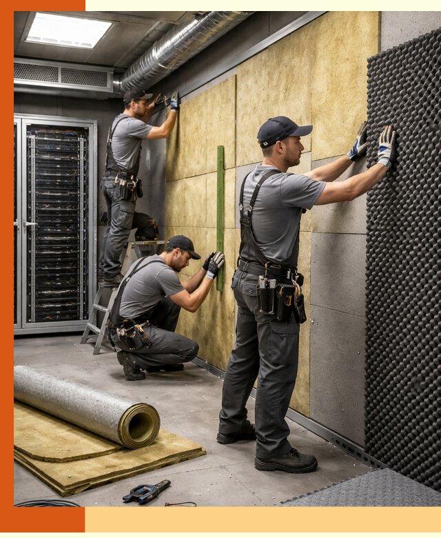 Утепление серверной комнаты профессионально в Донецке