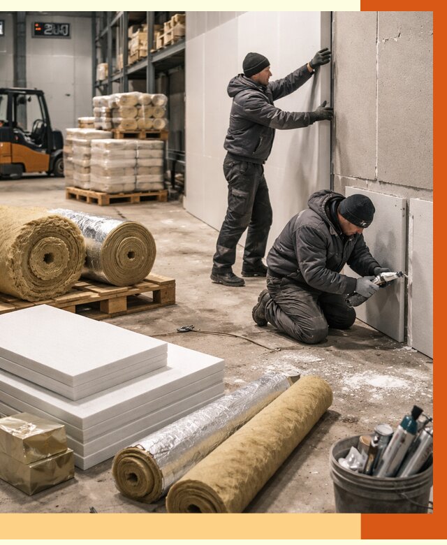 Утепление холодного склада в Донецке от 9306 руб/м2 — комплексное под ключ | ТепломастерДнк