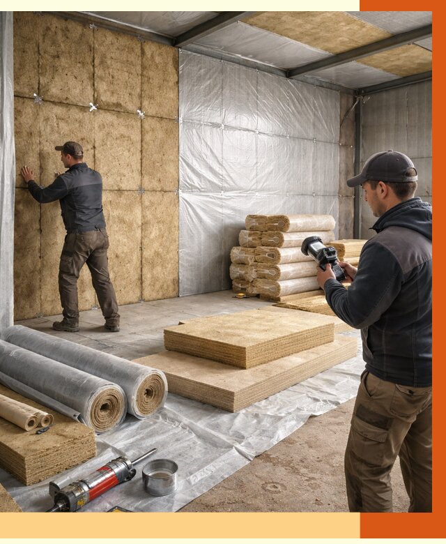 Утепление теплого склада в Донецке под ключ от 12590 руб/м² | ТепломастерДнк