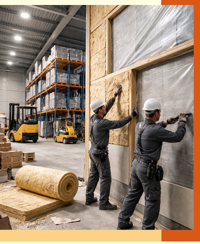 Утепление склада с техникой в Донецке от 4598 руб./м2 — комплексно под ключ | ТепломастерДнк