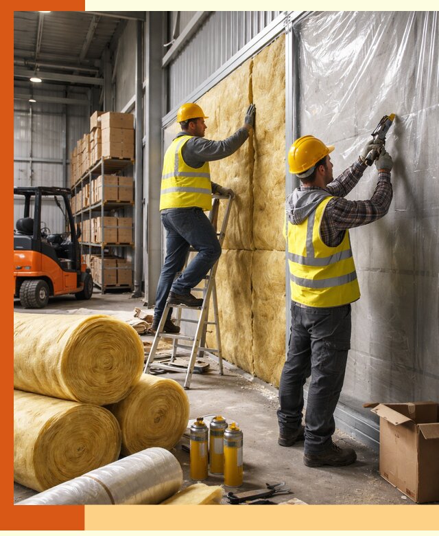 Утепление склада с техникой в Донецке под ключ