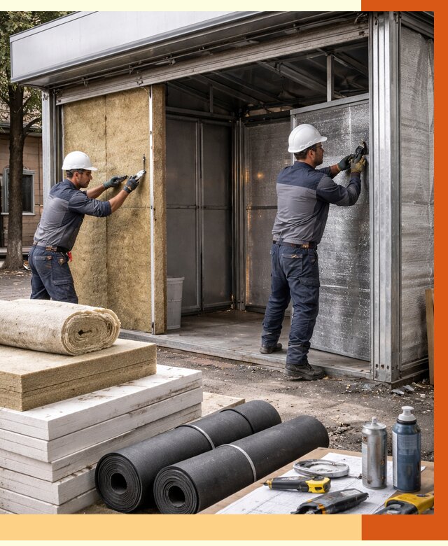 Утепление павильона шаурма в Донецке под ключ от 1314 руб. за м² | ТепломастерДнк