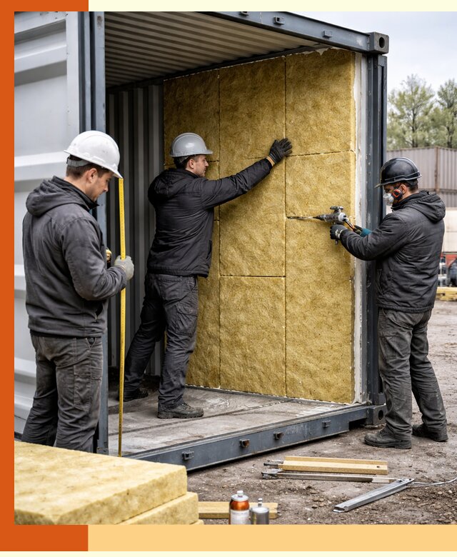 Утепление морского контейнера в Донецке: надежная теплоизоляция и защита